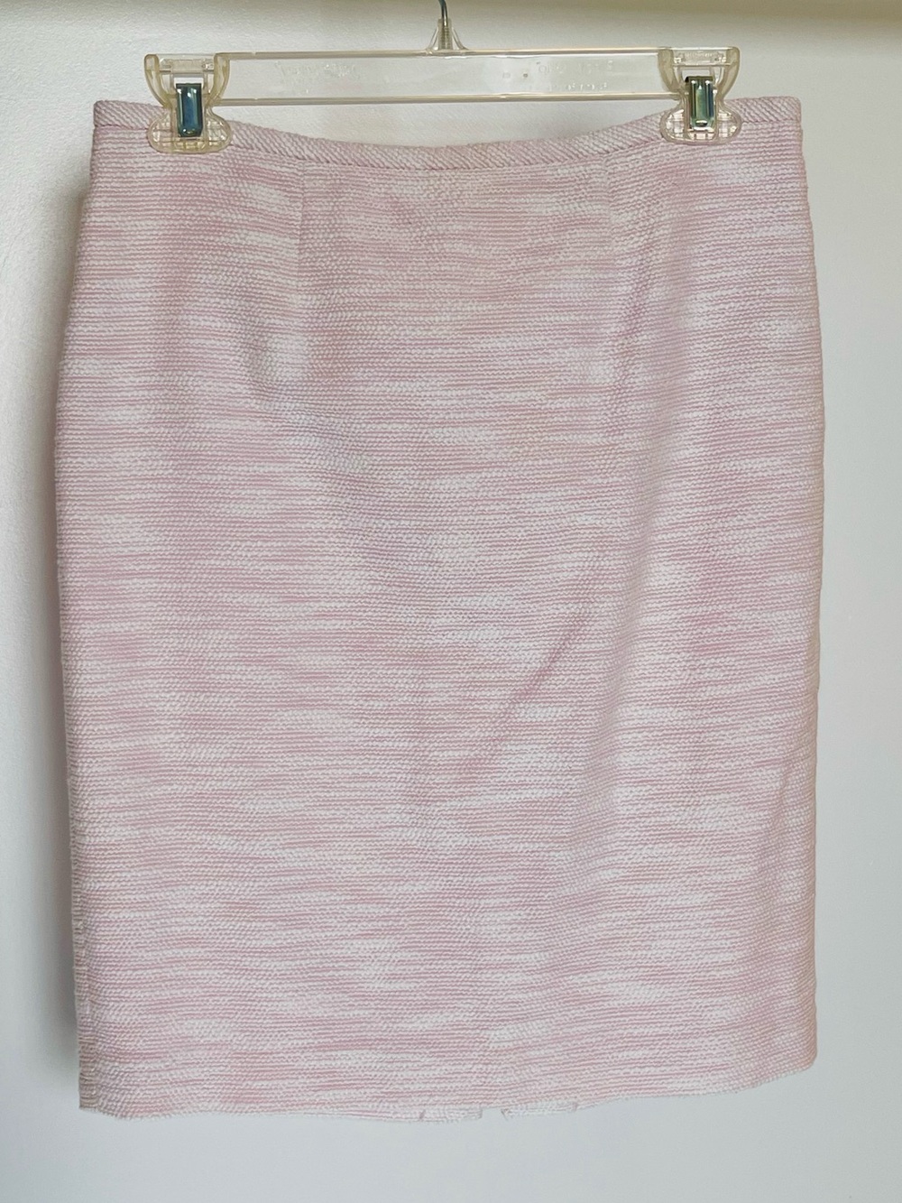 Calvin Klein Pink Tweed Boucle Pencil Skirt Office Business Casual Sz 4P